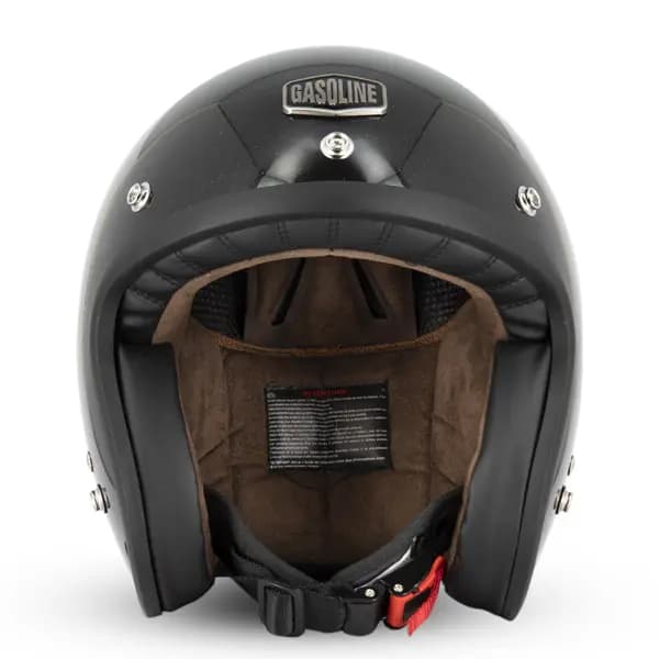 Casque Jet Café Racer S250 Noir Pailleté Brillant Gasoline Taille S 2