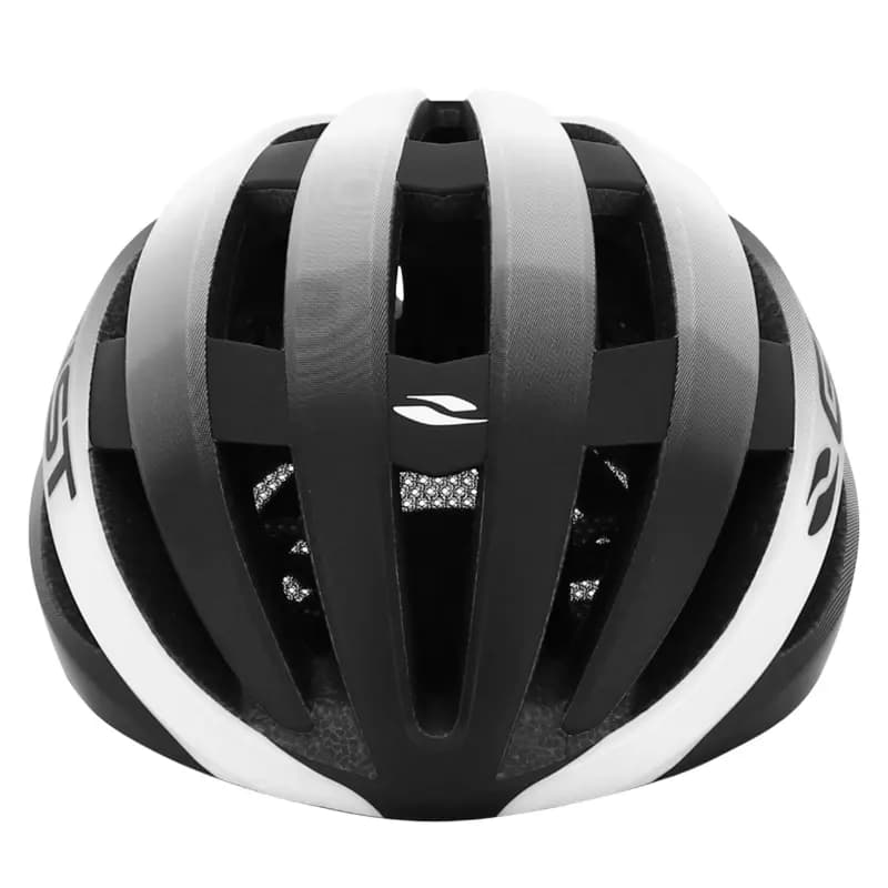 Casque vélo adulte GIST Route Revol blanc-noir femme et junior full in-mold taille 54-58 2