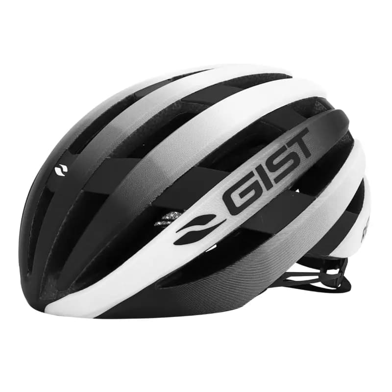 Casque vélo route Gist Revol blanc-noir femme junior taille 52-55 3