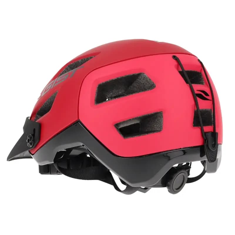 Casque vélo adulte GIST VTT Kop rouge in-mold 58-62 cm avec visière réglable et fit-system 5