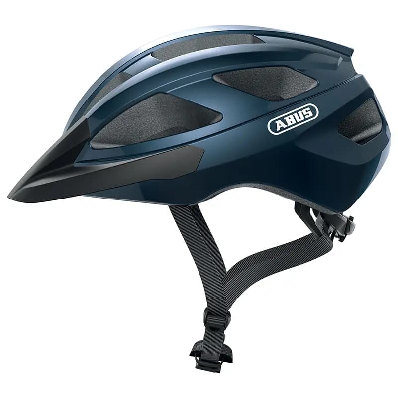 Casque vélo adulte Abus Macator bleu nuit taille L (58-62 cm) réglage molette